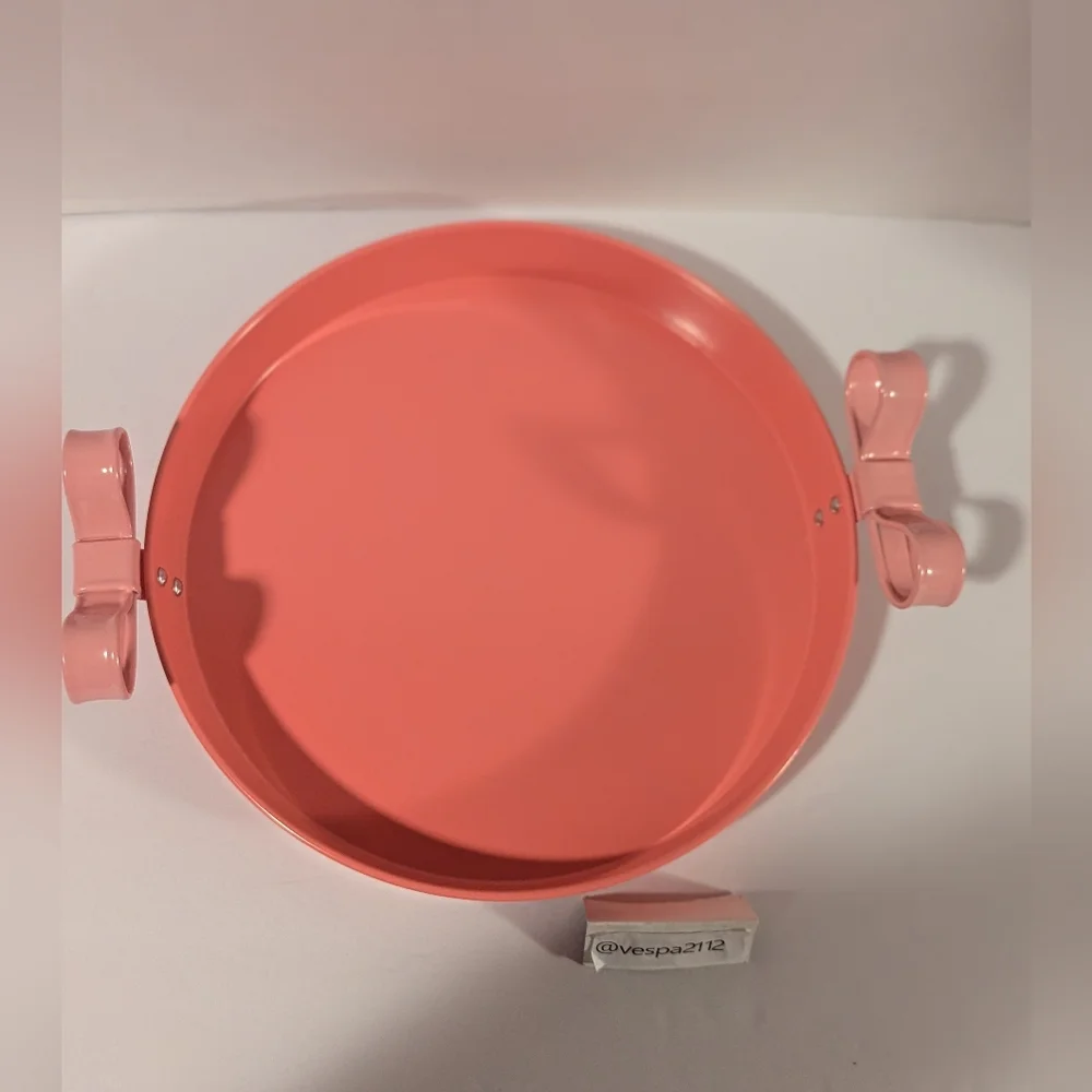 Target Bullseye Playground Valentines Bow Tray Pink Metal Bows